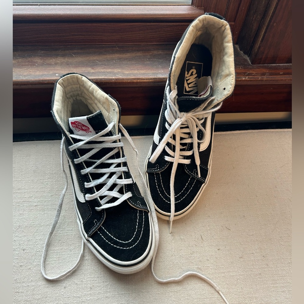 Vans Sk8-Hi Black & White Sneakers